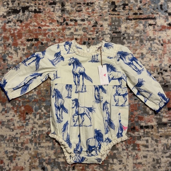 Pink Chicken blue horse bubble NWT - Picture 1 of 3